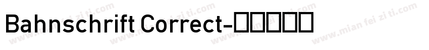 Bahnschrift Correct字体转换